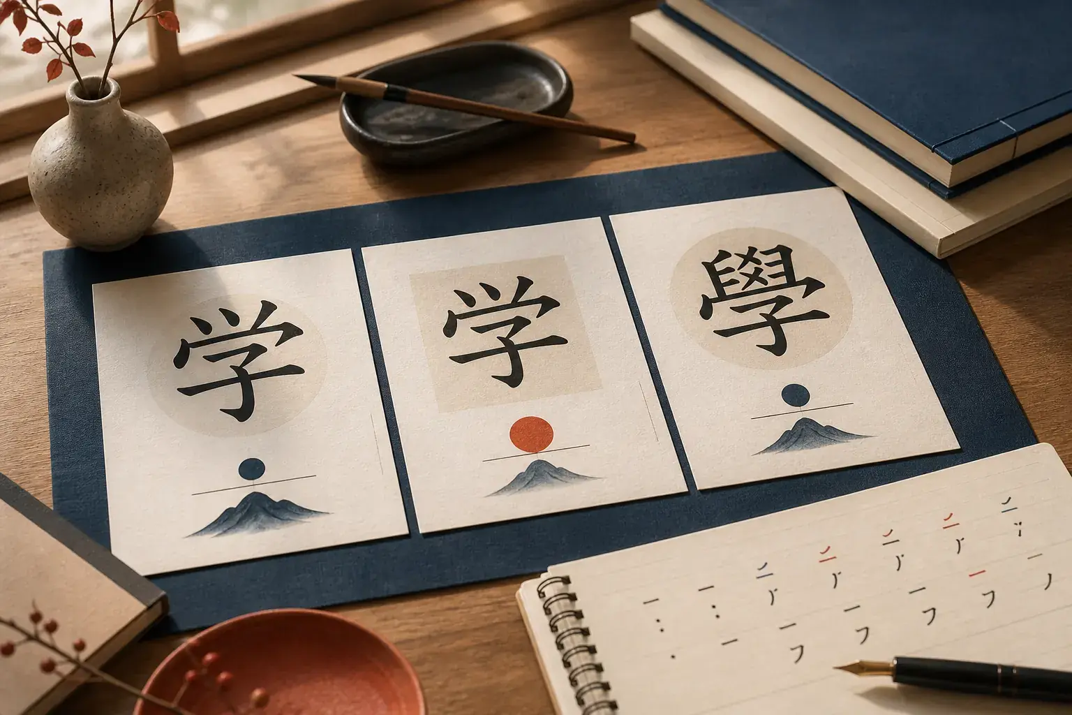 日本語漢字・簡体字・繁体字の違いを学ぶ中国語漢字変換のイメージ
